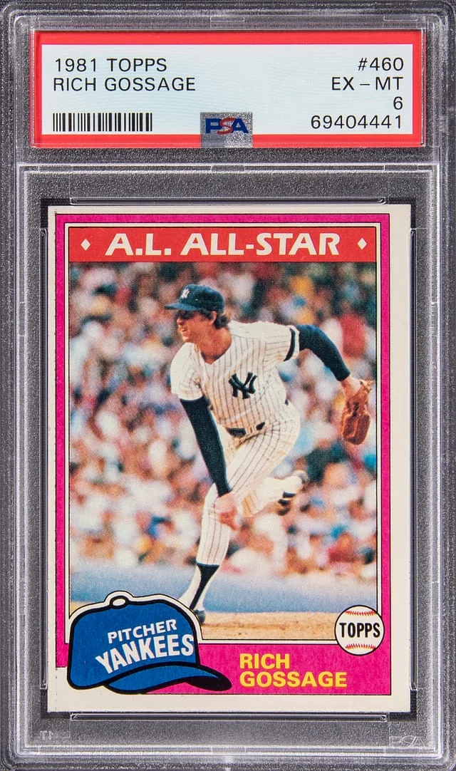 1981 Topps Rich Gossage #460 card image