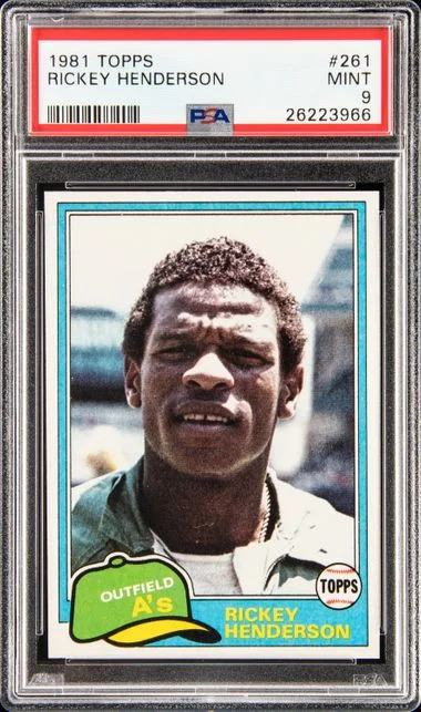 1981 Topps Rickey Henderson #261 card image