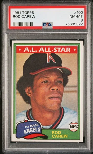 1981 Topps Rod Carew #100 card image