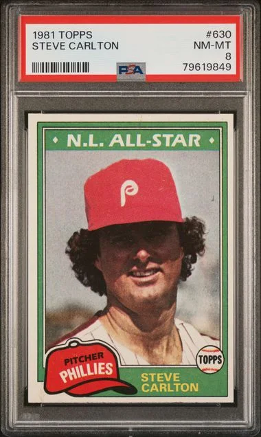 1981 Topps Steve Carlton #630 card image