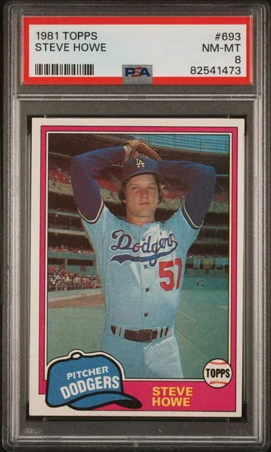1981 Topps Steve Howe #693 card image