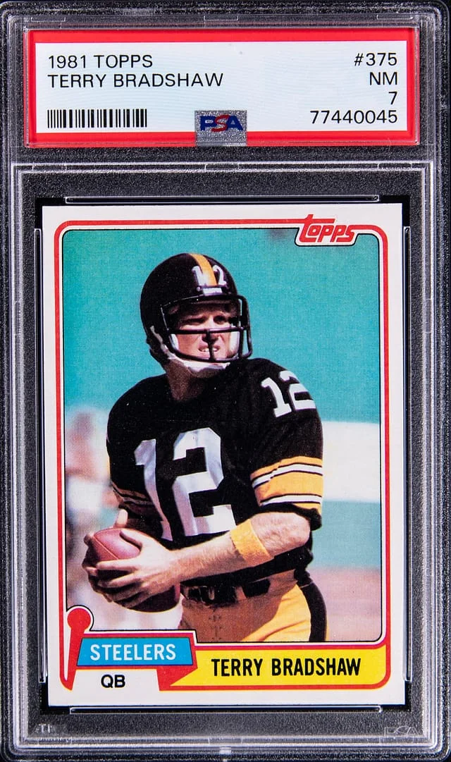 1981 Topps Terry Bradshaw #375 card image