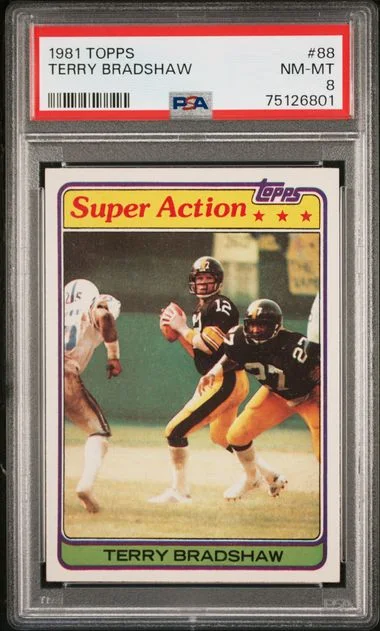 1981 Topps Terry Bradshaw #88 card image