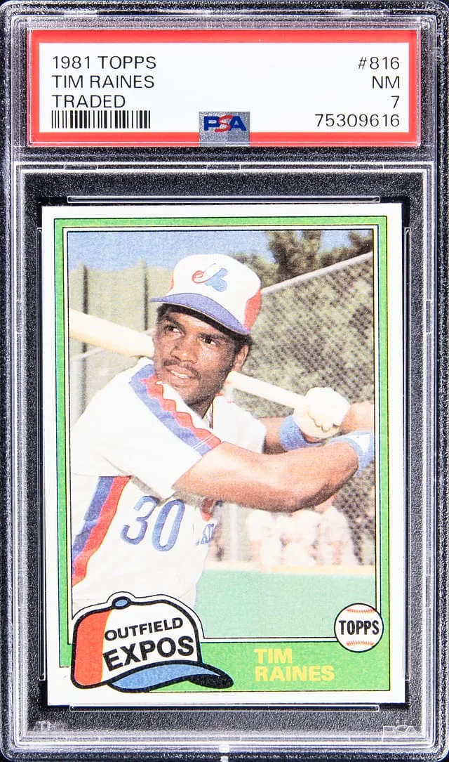 1981 Topps Traded Tim Raines #816 card image
