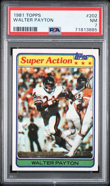 1981 Topps Walter Payton #202 card image