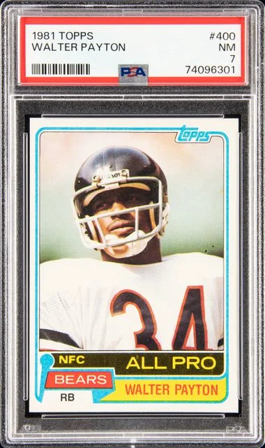 1981 Topps Walter Payton #400 card image