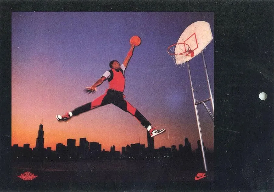 1982-92 Nike Poster Cards 5x7 Michael Jordan #290850 card image