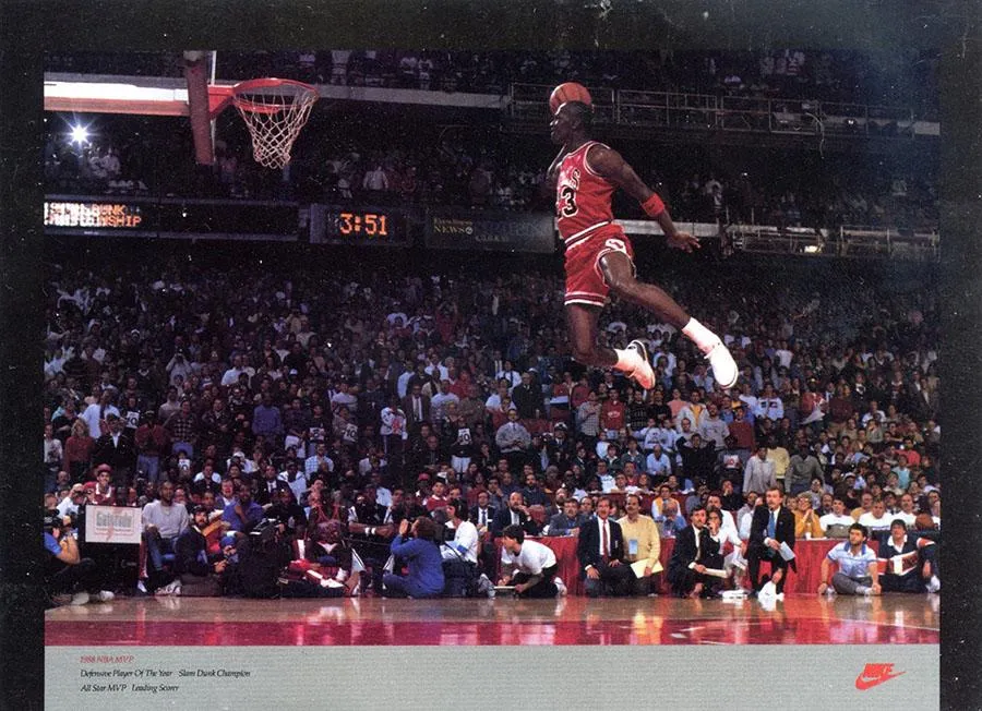 1982-92 Nike Poster Cards 5x7 Michael Jordan #290883 card image