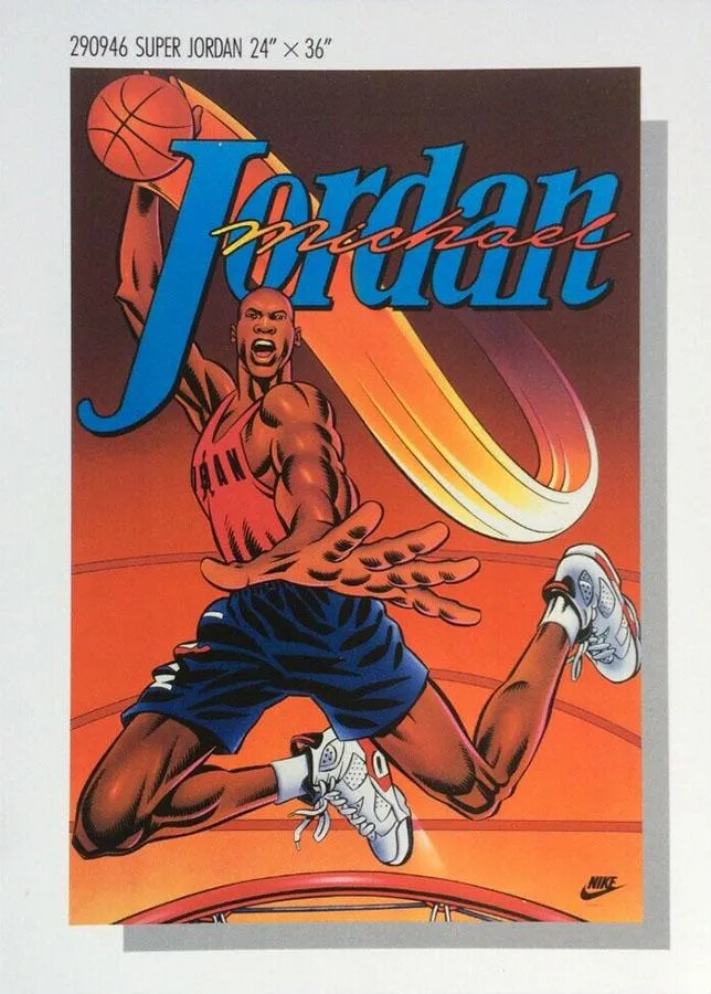 1982-92 Nike Poster Cards 5x7 Michael Jordan #290946 card image