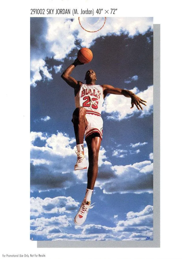 1982-92 Nike Poster Cards 5x7 Michael Jordan #291002 card image