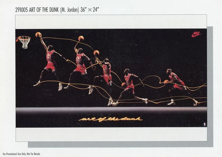 1982-92 Nike Poster Cards 5x7 Michael Jordan #291005 card image