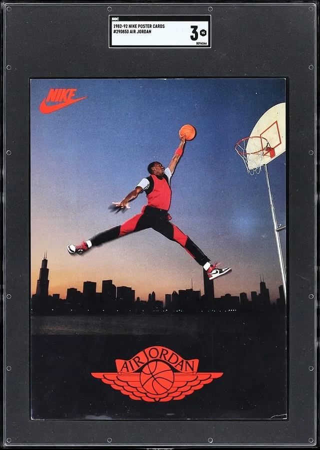 1982-92 Nike Poster Cards Air Jordan Michael Jordan #290850 card image