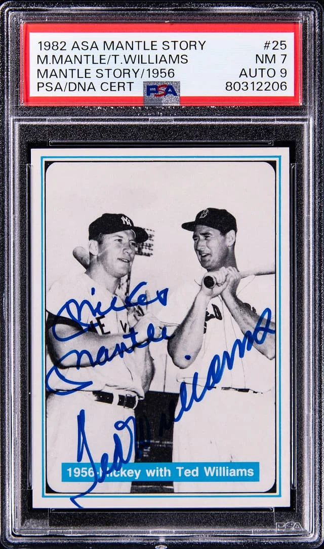 1982 Asa Mantle Story 1956 Mickey Mantle/Ted Williams #25 card image