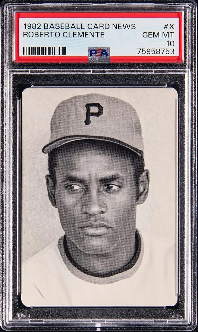 1982 Baseball Card News Roberto Clemente #X card image