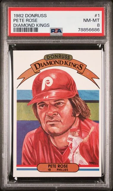 1982 Donruss Diamond Kings Pete Rose #1 card image