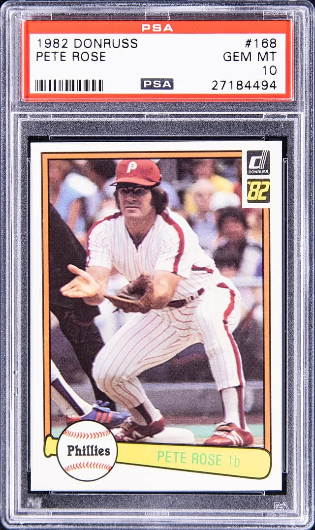 1982 Donruss Pete Rose #168 card image