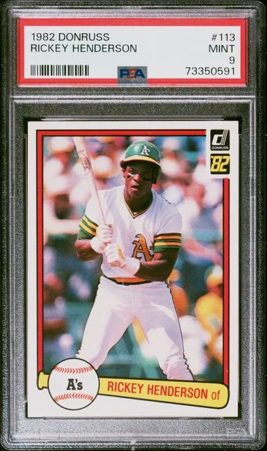 1982 Donruss Rickey Henderson #113 card image