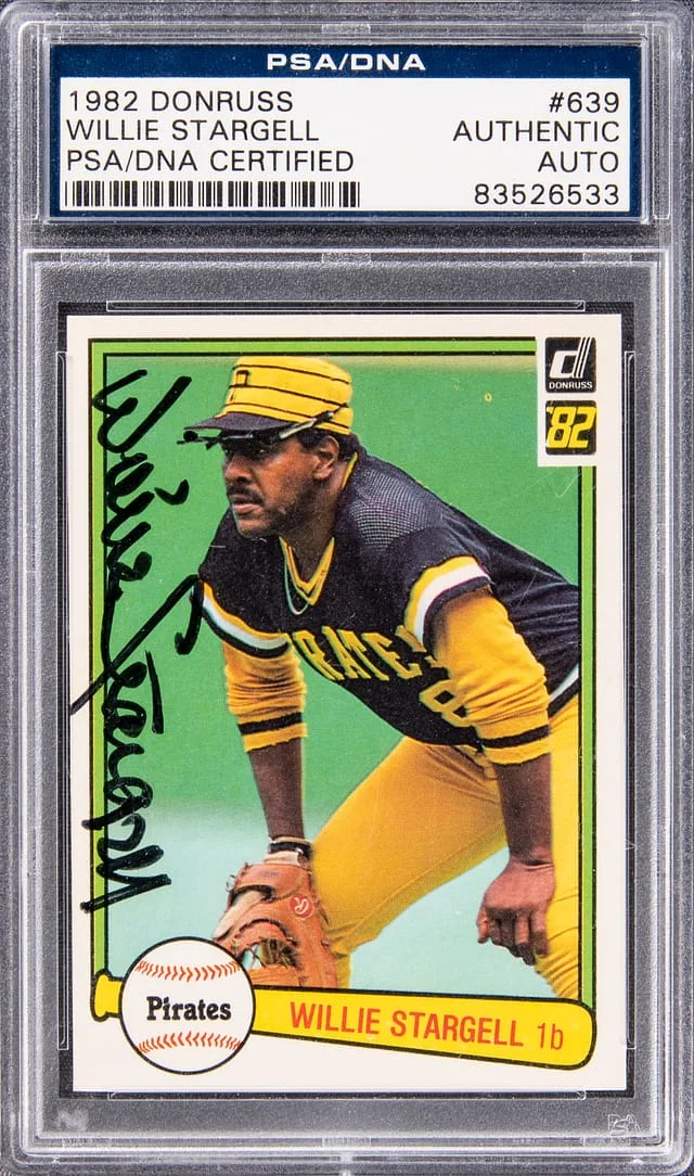 1982 Donruss Willie Stargell #639 card image