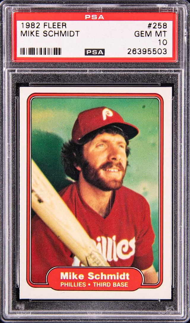 1982 Fleer Mike Schmidt #258 card image