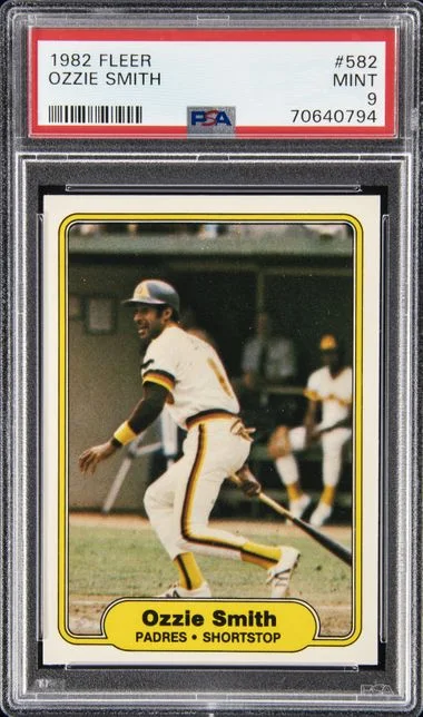 1982 Fleer Ozzie Smith #582 card image