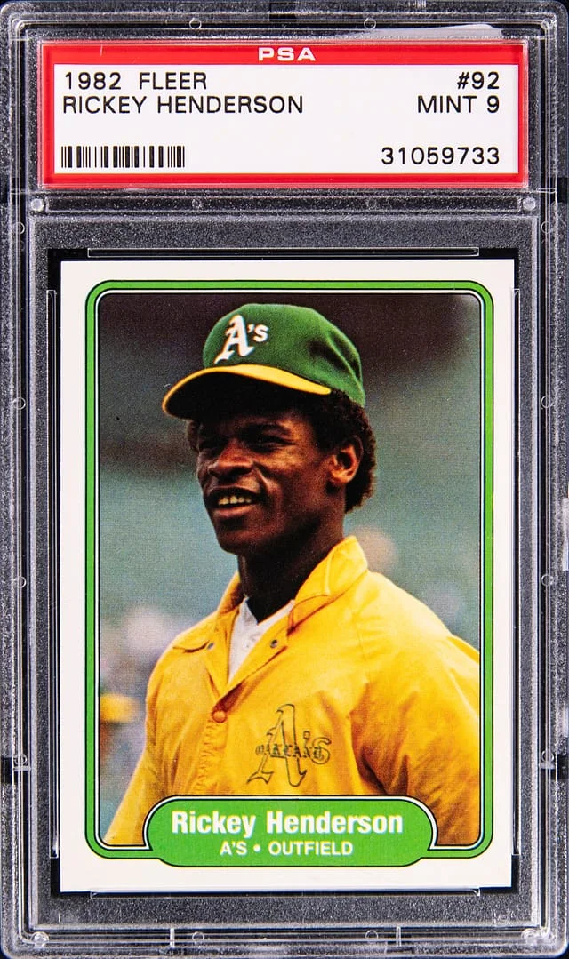 1982 Fleer Rickey Henderson #92 card image