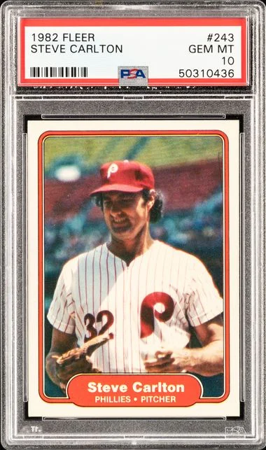 1982 Fleer Steve Carlton #243 card image