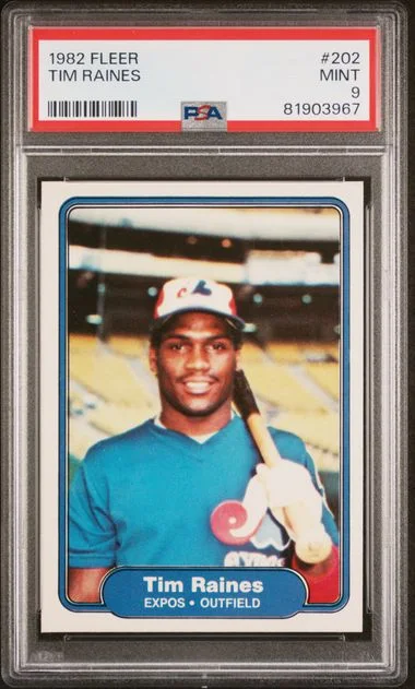 1982 Fleer Tim Raines #202 card image