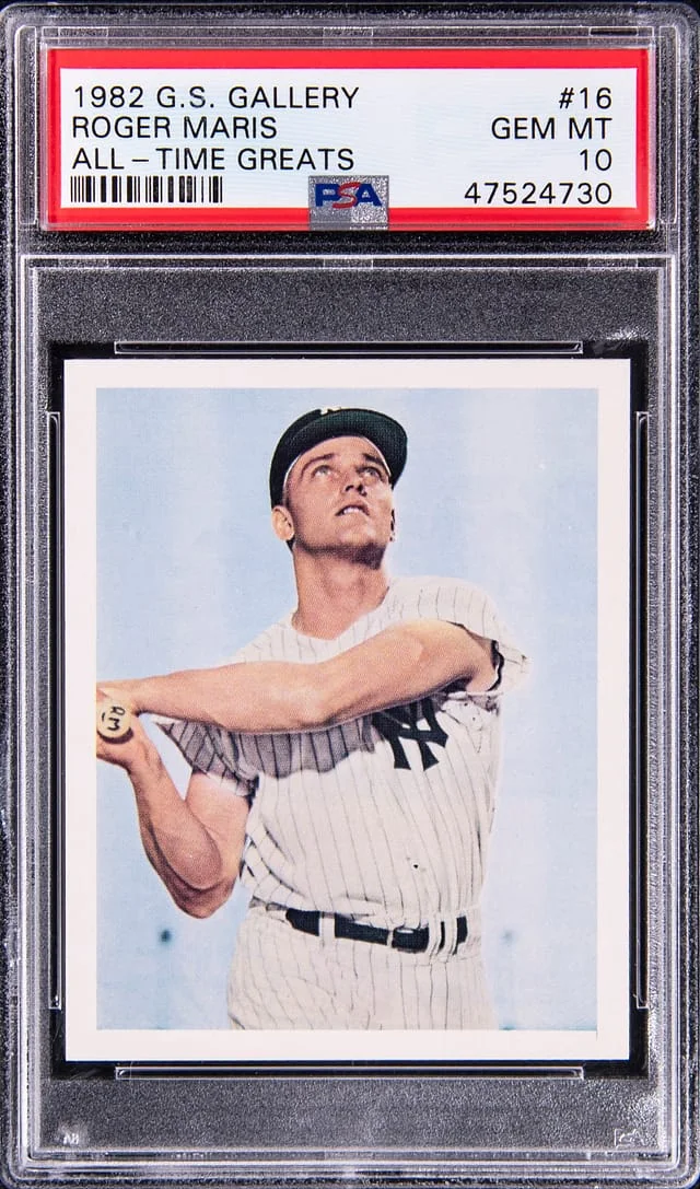 1982 G.S. Gallery All-Time Greats Roger Maris #16 card image