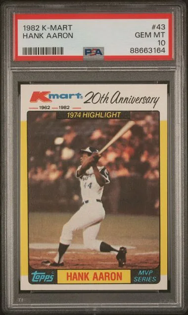 1982 K-Mart Hank Aaron #43 card image