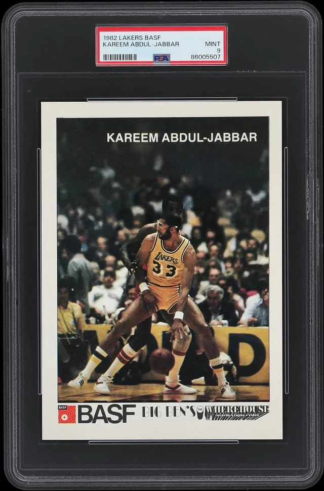 1982 Lakers BASF Kareem Abdul-Jabbar #NNO card image