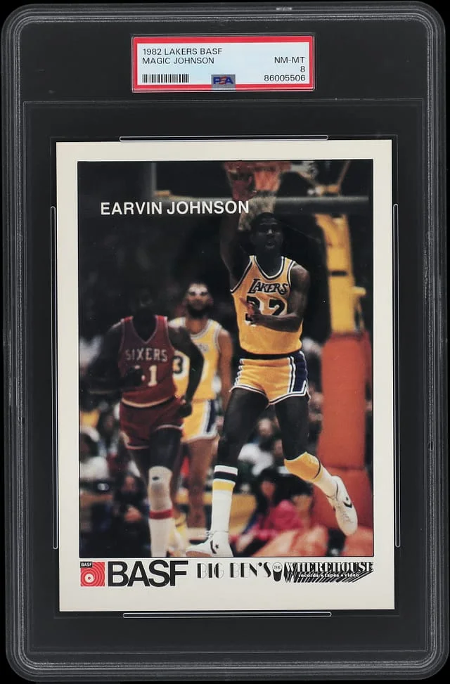 1982 Lakers BASF Magic Johnson #NNO card image