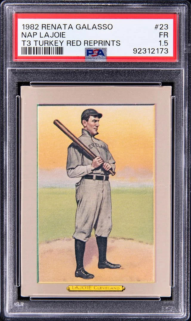 1982 Renata Galasso T3 Turkey Red Reprints Nap Lajoie #23 card image
