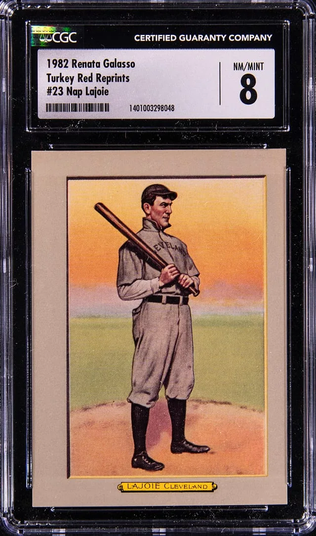 1982 Renata Galasso Turkey Red Reprints Nap Lajoie #23 card image