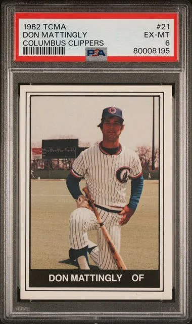 1982 Tcma Columbus Clippers Don Mattingly #21 card image