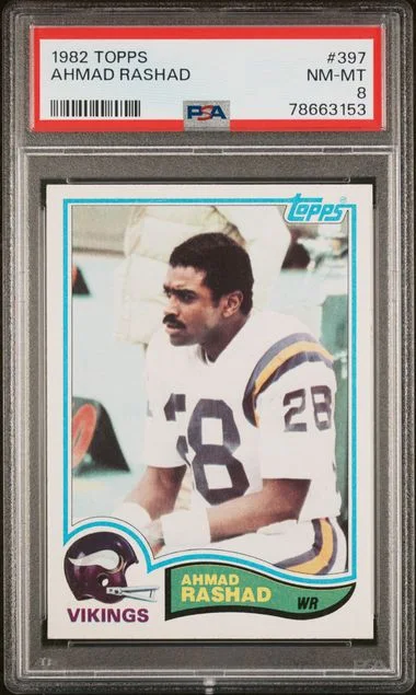 1982 Topps Ahmad Rashad #397 card image