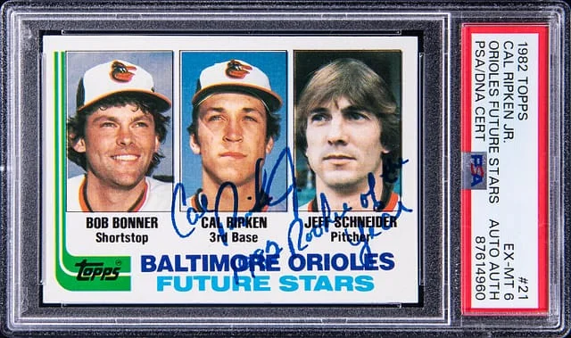 1982 Topps Baseball Cal Ripken Jr Orioles Future Stars #21 card image