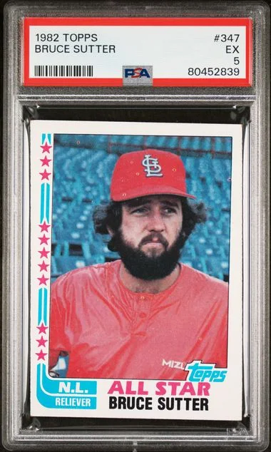 1982 Topps Bruce Sutter #347 card image