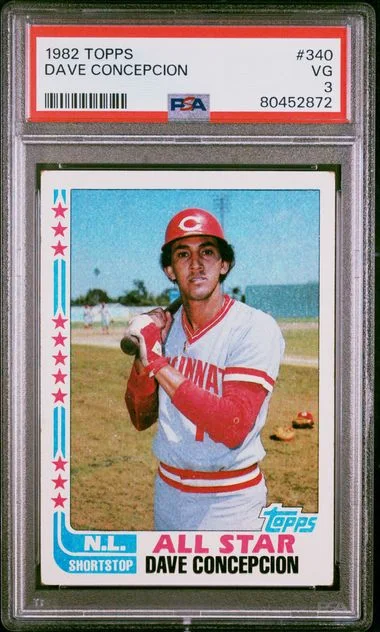 1982 Topps Dave Concepcion #340 card image