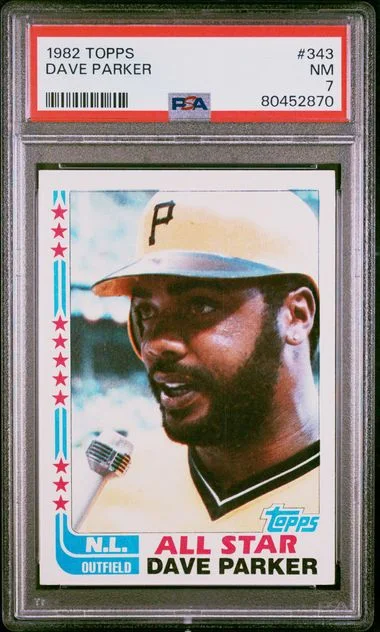 1982 Topps Dave Parker #343 card image