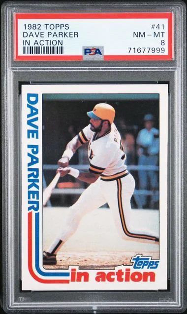 1982 Topps Dave Parker In Action #41 card image