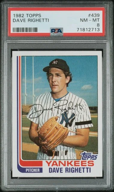 1982 Topps Dave Righetti #439 card image