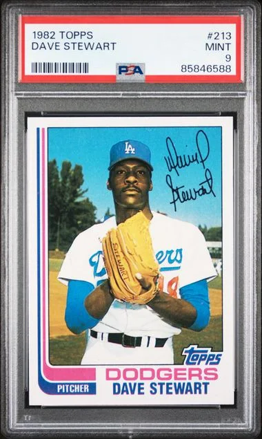 1982 Topps Dave Stewart #213 card image
