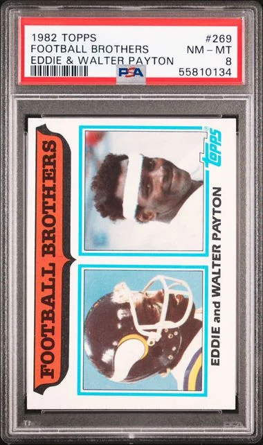 1982 Topps Football Brothers Eddie & Walter Payton #269 card image