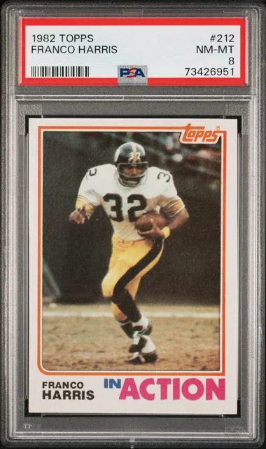 1982 Topps Franco Harris #212 card image