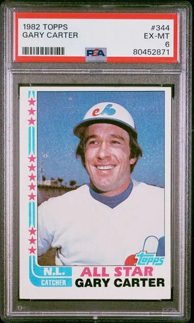 1982 Topps Gary Carter #344 card image