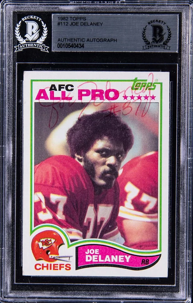 1982 Topps Joe Delaney #112 card image