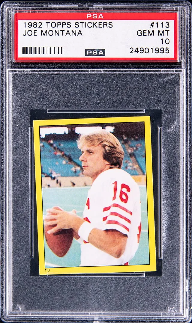 1982 Topps Joe Montana Stickers #113 card image