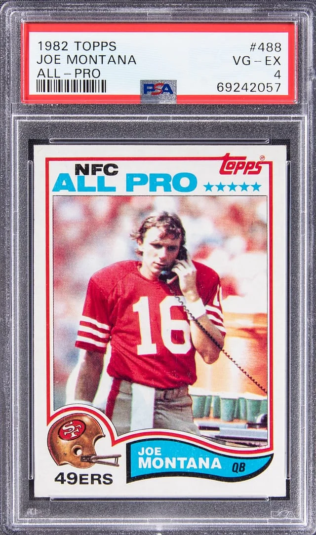 1982 Topps Joe Montana, All-Pro #488 card image