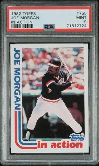 1982 Topps Joe Morgan In Action #755 card image