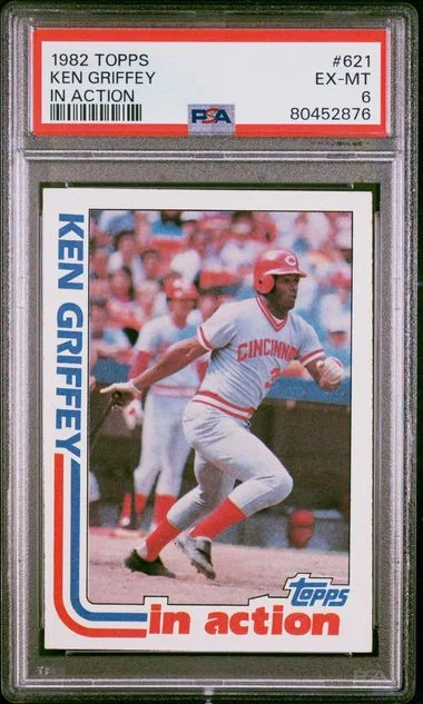 1982 Topps Ken Griffey In Action #621 card image